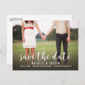 Carte Postale Faire-part Annonce de sauvegarde de date de fantaisie photo (Devant / Derrière)