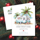 Carte Postale Faire-part Annonce de vacances en camping-car rétro