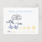 Carte Postale Faire-part Annonce humoristique de déménagement d'entreprise (Devant)