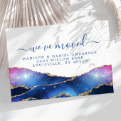 Carte Postale Faire-part Annonce mobile des étoiles célestes de la galaxie 