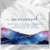 Carte Postale Faire-part Annonce mobile des étoiles célestes de la galaxie 