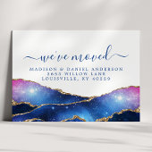 Carte Postale Faire-part Annonce mobile des étoiles célestes de la galaxie 