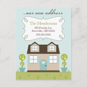 Carte Postale Faire-part Annonces de déménagement Cosy Little Home