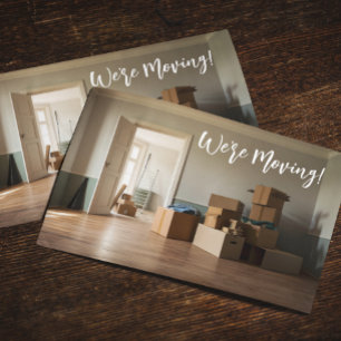 Carte Postale Faire-part Annonces de déménagement dans la maison