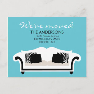 Carte Postale Faire-part Annonces De Déplacement De Décor Design