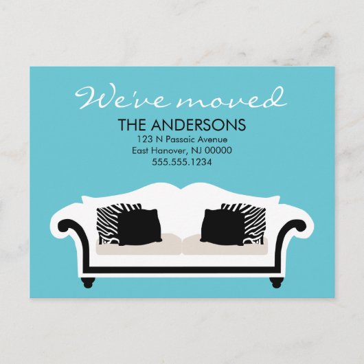 Carte Postale Faire-part Annonces De Déplacement De Décor Design (Devant)