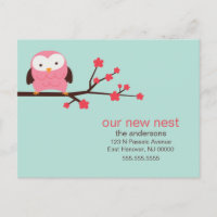 Annonces de nouvelle adresse de hibou de printemps