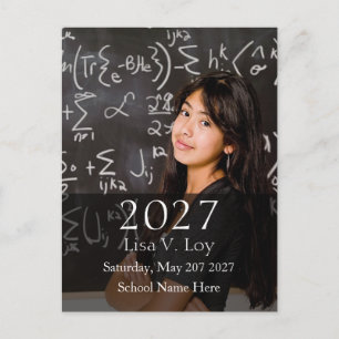 Carte Postale Faire-part Annonces de remise de diplômes personnalisées avec