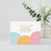 Carte Postale Faire-part Annonces mobiles de conception florale (Debout devant)