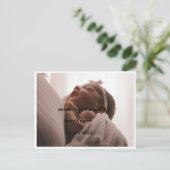 Carte Postale Faire-part Announcement Photo Postcard (Debout devant)