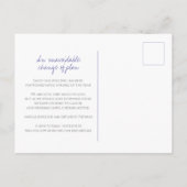 Carte Postale Faire-part Annulation du mariage de monogramme de feuille de  (Dos)