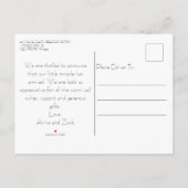 Carte Postale Faire-part *~* AP79 Bébé Nouveau-Né Annonce de Naissance PHOT (Dos)