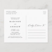 Carte Postale Faire-part Appel calligraphique romantique L'amour est patien (Dos)