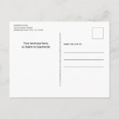 Carte Postale Faire-part Appels à service militaire Déplacement de PCS Dépl (Dos)