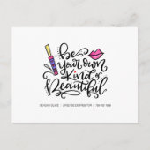 Carte Postale Faire-part Application de LipSense, Conseils, Astuces, Exfoli (Devant)