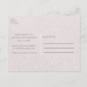 Carte Postale Faire-part Aqua Blue & Silver Starfish Beach Enregistrer la d (Dos)