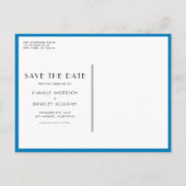 Carte Postale Faire-part Aquarelle Citron et Carreau Marocain Save the Date (Dos)