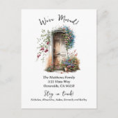 Carte Postale Faire-part Aquarelle déplacée (Devant)