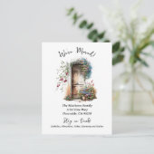 Carte Postale Faire-part Aquarelle déplacée (Debout devant)