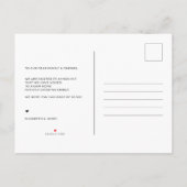 Carte Postale Faire-part Aquarelle Eucalyptus Changement d'adresse (Dos)