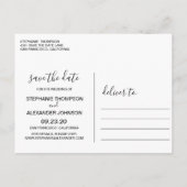 Carte Postale Faire-part Aquarelle Fir Trees Mariage d'hiver (Dos)