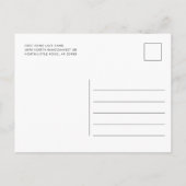 Carte Postale Faire-part Aquarelle florale Enregistrer la date (Dos)