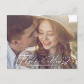 Carte Postale Faire-part Aquarelle Gradient Merci Automne Gold ID786 (Devant)