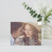 Carte Postale Faire-part Aquarelle Gradient Merci Automne Gold ID786 (Debout devant)