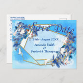 Carte Postale Faire-part Aquarelle illustrée Fleur de lune (Devant / Derrière)