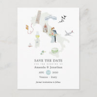 Aquarelle Italie Destination Mariage Enregistrer l