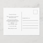 Carte Postale Faire-part Aquarelle 'Le cou des bois' Nouvelle adresse (Dos)