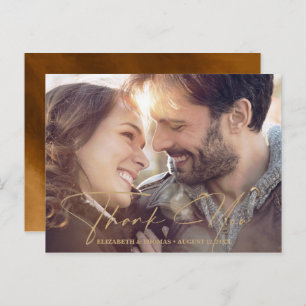 Carte Postale Faire-part Aquarelle moderne Message Photo Gold ID816