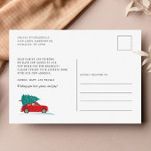 Carte Postale Faire-part Arbre de Noël Fête Adresse de déménagement