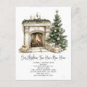 Carte Postale Faire-part Arbre de Noël rustique Nouvelle maison vacances (Devant)