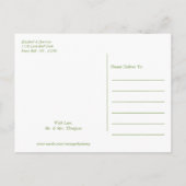 Carte Postale Faire-part Arbre de vie, mariage élégant Sauvez la date (Dos)