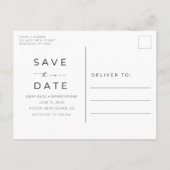 Carte Postale Faire-part Arc de mariage de plage Budget photo Enregistrer l (Dos)