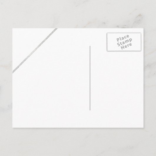 Carte Postale Faire-part Argent parties scintillant script bleu marine enre (Dos)