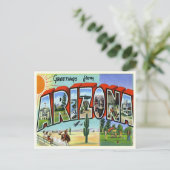 Carte Postale Faire-part Arizona vintage (Debout devant)
