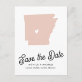 Carte Postale Faire-part ARKANSAS State Destination Wedding - N'IMPORTE QUE (Devant)
