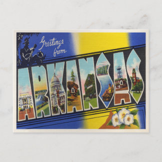 Carte Postale Faire-part Arkansas vintage