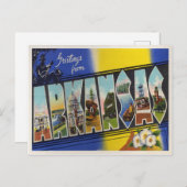 Carte Postale Faire-part Arkansas vintage (Devant / Derrière)