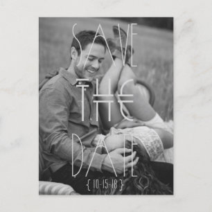 Carte Postale Faire-part Art déco   Madern Bohemian   Enregistrer La Date