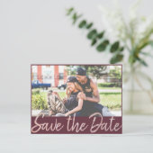 Carte Postale Faire-part Art Deco Nouveau | Faire part de date de sauvegard (Debout devant)