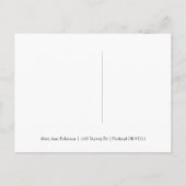 Carte Postale Faire-part Art Déco Sweet 16 Enregistrer La Date Gold String  (Dos)
