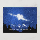 Carte Postale Faire-part Art Starry Night Enregistrer la date Mariage (Devant)