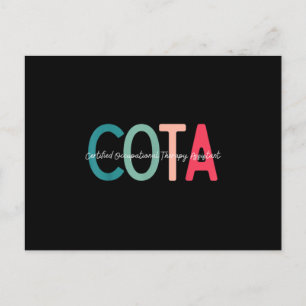 Carte Postale Faire-part Assistant certifié en ergothérapie pour OT Mo