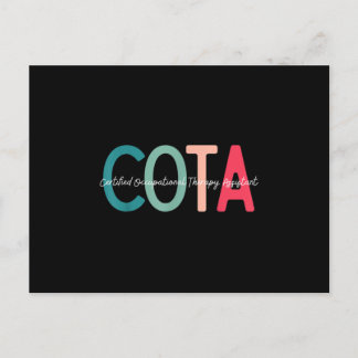 Carte Postale Faire-part Assistant d'ergothérapie certifié pour l'ergothéra