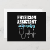 Carte Postale Faire-part Assistant médical en formation d'étudiants en méde (Devant / Derrière)