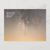 Carte Postale Faire-part Astrologie Céleste Gémeaux Verseau Signe du Zodiaq (Dos)