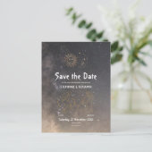 Carte Postale Faire-part Astrologie Céleste Gémeaux Verseau Signe du Zodiaq (Debout devant)